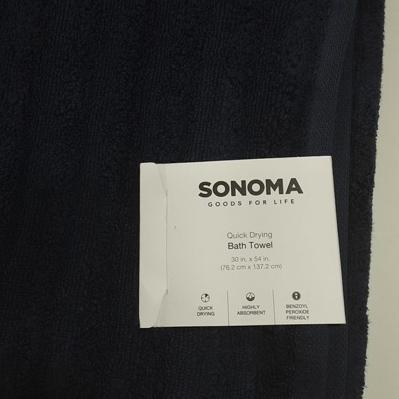 Sonoma Bath Sonoma Goods For Life Quick Drying Bath Towel Nwt